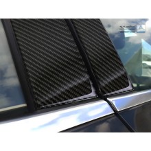 Накладки на стойки дверей (карбон) Mazda CX-5 II (2017-)